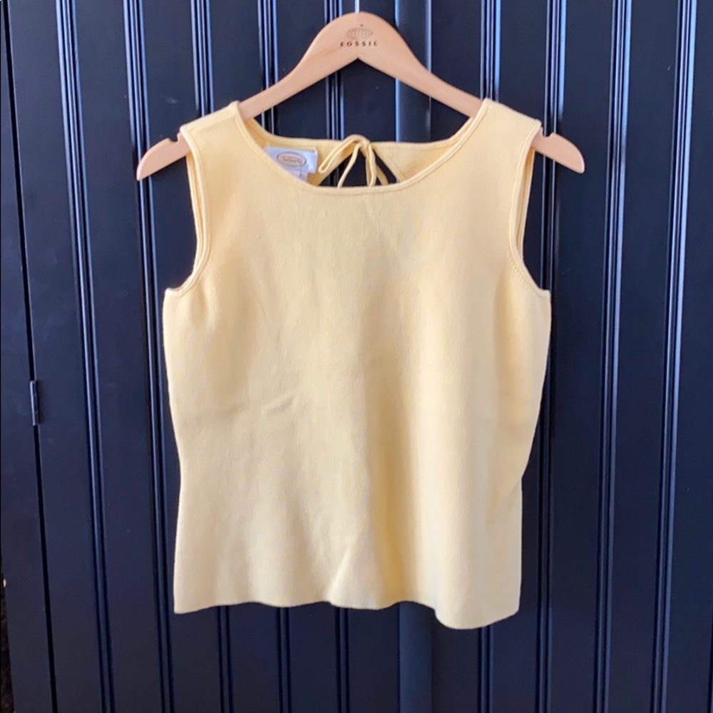 Talbots yellow tank top